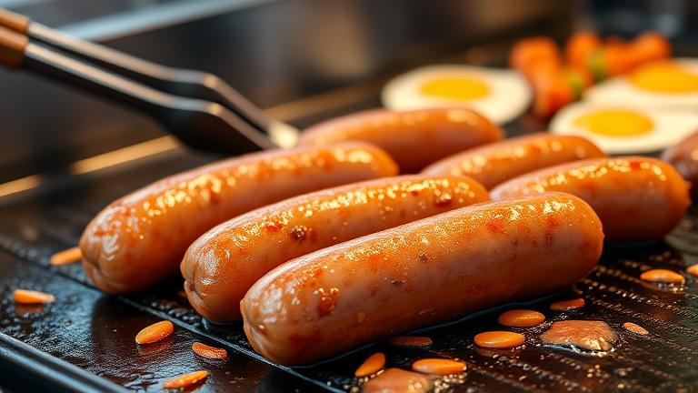 how long do you cook sausage on a griddle?
