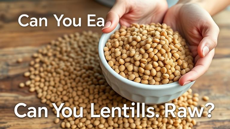 can you eat lentils raw?