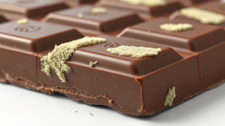 what does moldy chocolate look like?