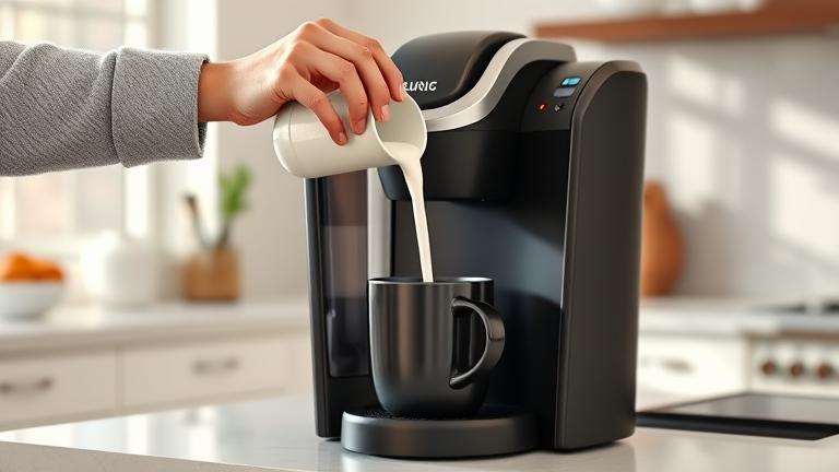 can you put milk in a keurig?