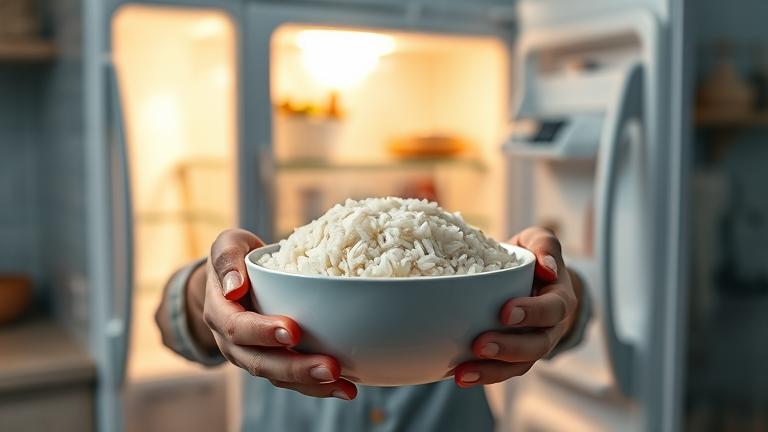 can you put hot rice in the fridge?