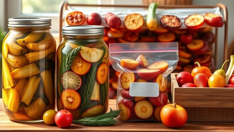 4 ways to preserve fruits and vegetables?