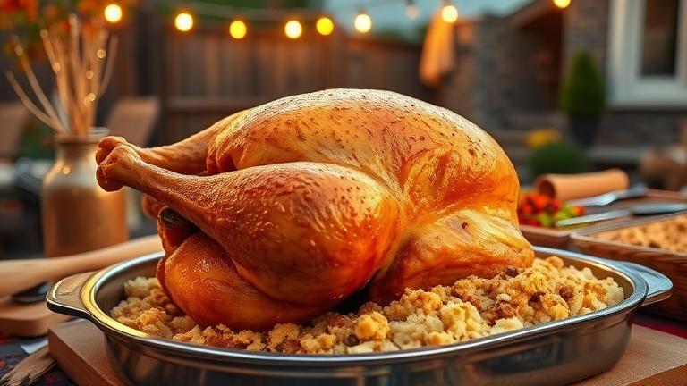 can you fry a turkey with stuffing?