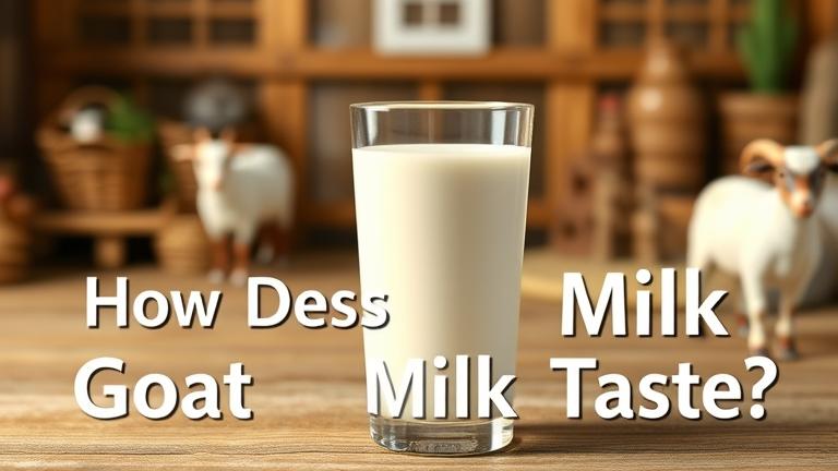 how does goat milk taste?