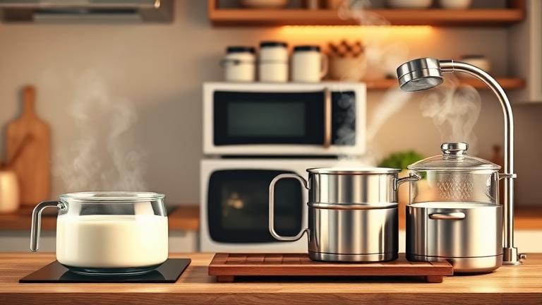 what is the best way to heat milk?
