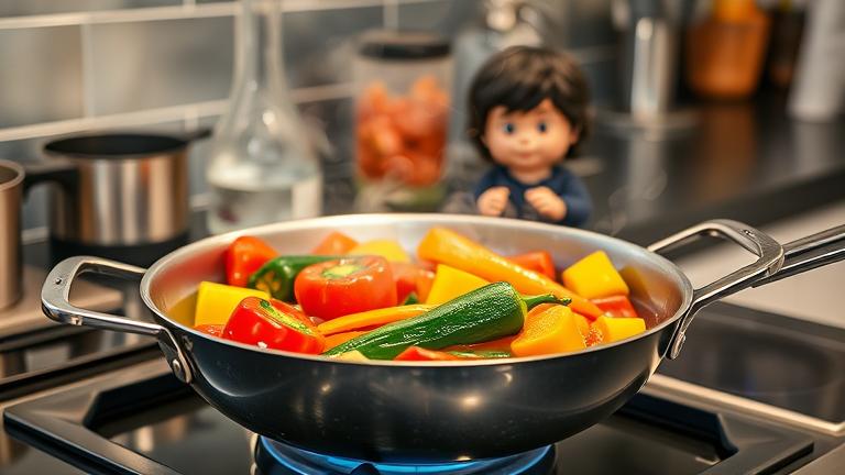 can you fry vegetables in water?