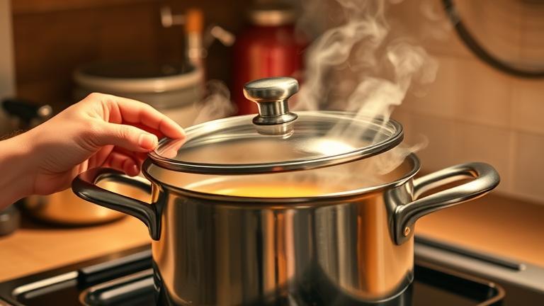 do you cook soup with lid on or off?