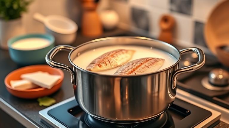 why do you cook fish in milk?