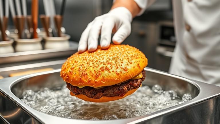 can you deep fry burgers?