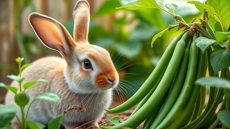 can rabbits have green beans?
