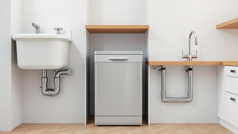 how far can a dishwasher be from the sink?