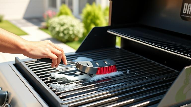 how do you clean weber porcelain grill grates?