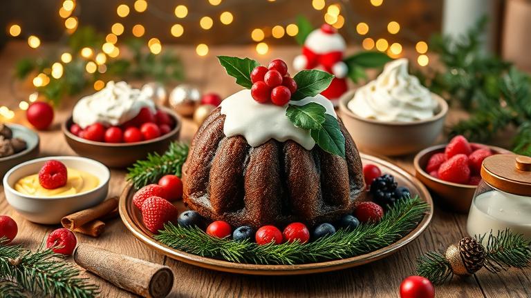 what to serve with christmas pudding?