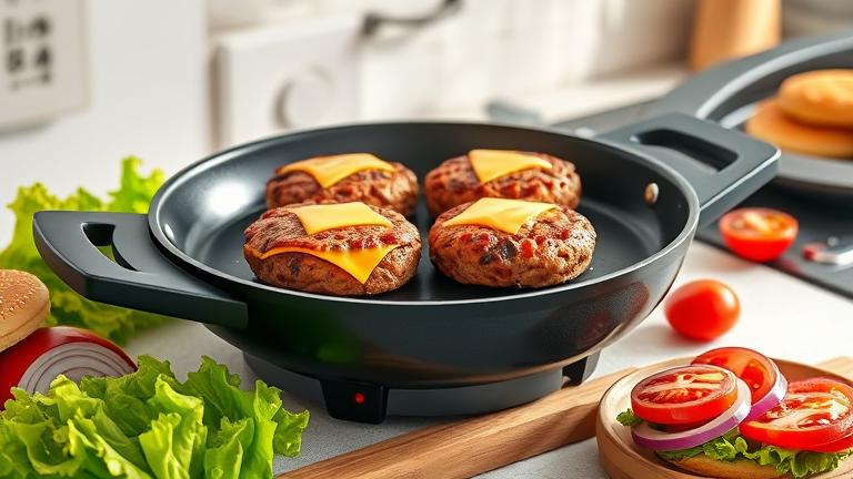 can you cook hamburgers in an electric skillet?