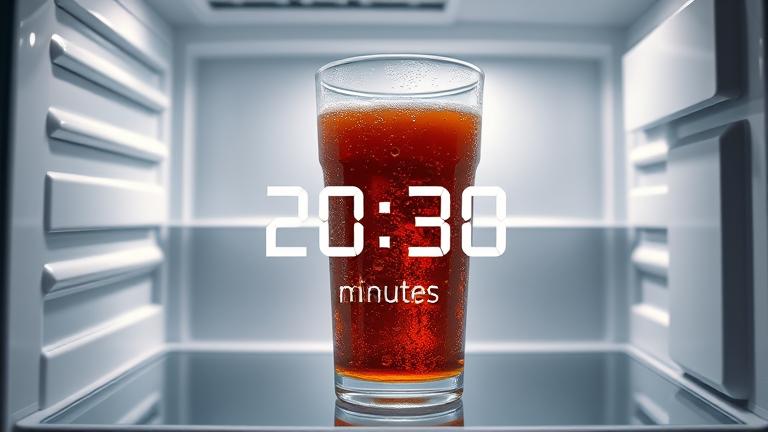 how long does it take for soda to get cold in the fridge?