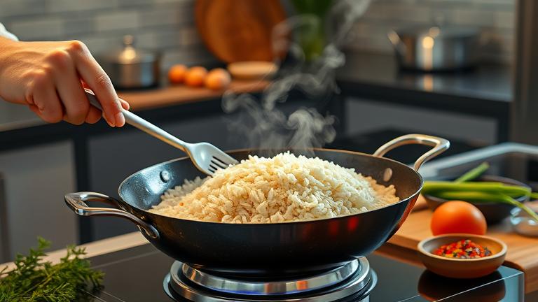 can you fry hard rice?