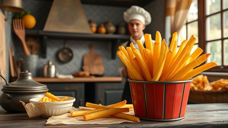 who discovered french fries?