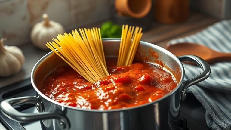 can you cook raw spaghetti in sauce? - Test Food Kitchen