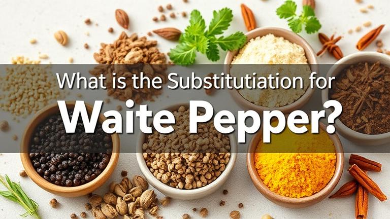 what is the substitution for white pepper?