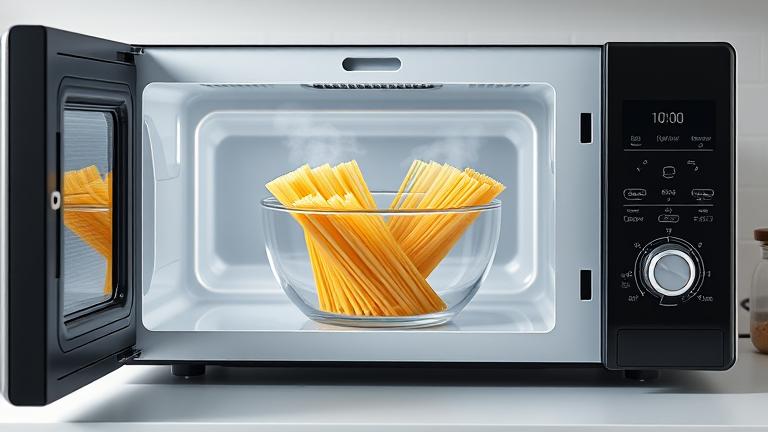 how to boil spaghetti in the microwave?