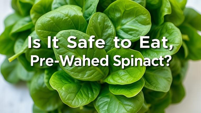 is it safe to eat pre washed spinach?