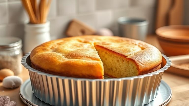 can you bake a cake in an aluminum pan?