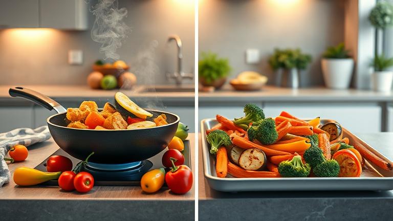 is it better to fry or roast vegetables?