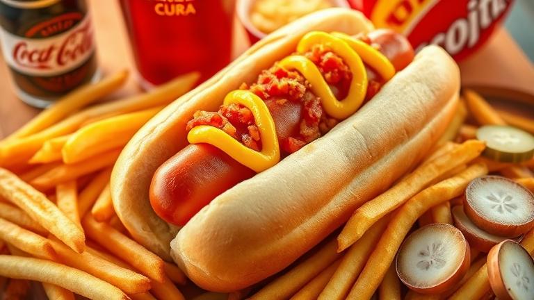 What goes good with hot dogs?