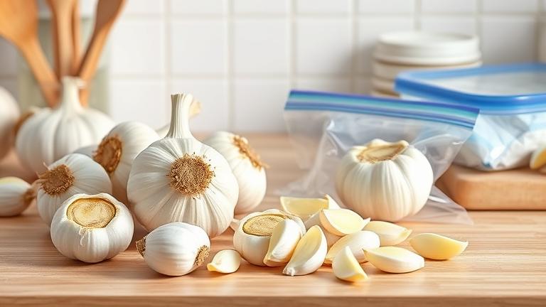 how to freeze garlic?