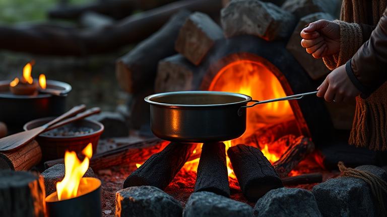 how do you bake in a fire?