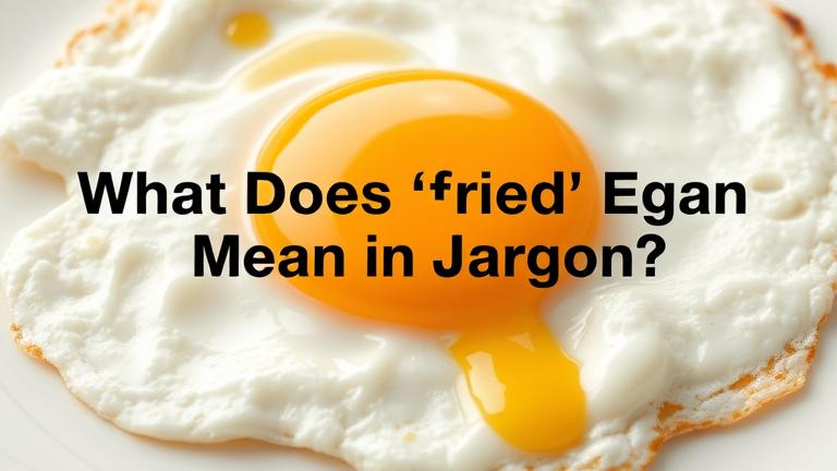 what does fried egg mean in jargon?