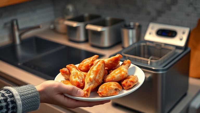 do you thaw chicken wings before deep frying?
