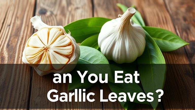 can you eat garlic leaves?