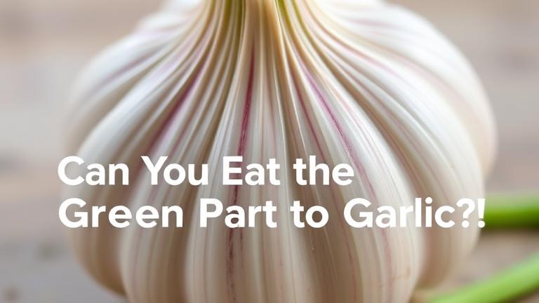 can you eat the green part of garlic?