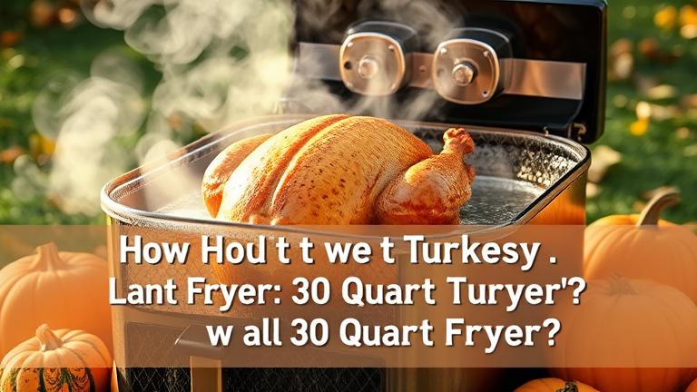 how big of a turkey can you fry in a 30 quart fryer? - Test Food Kitchen