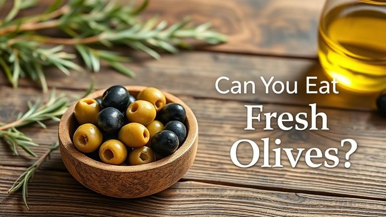 can you eat fresh olives?