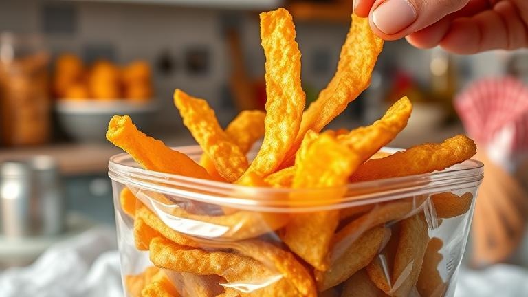 can you freeze deep fried chips?