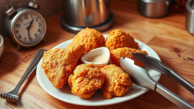 how do you finish undercooked fried chicken?