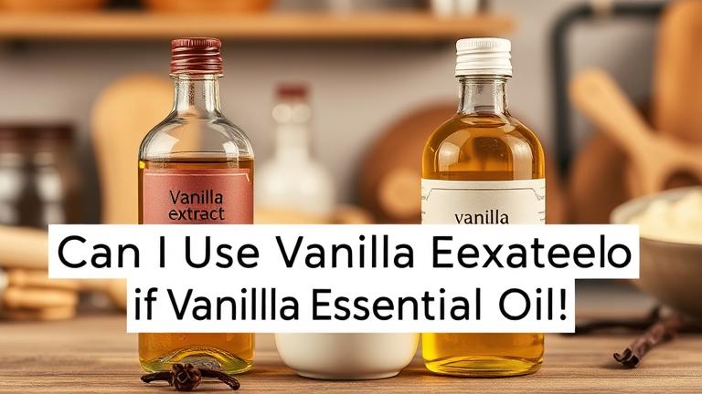 can i use vanilla extract instead of vanilla essential oil?