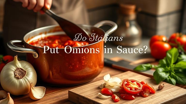 do italians put onions in sauce?