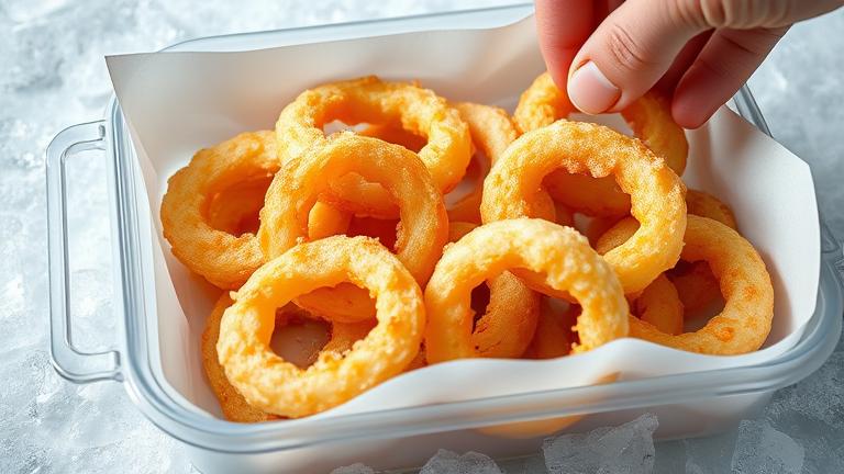 how to freeze onion rings?