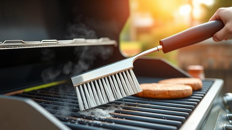 are stainless steel grill brushes safe?