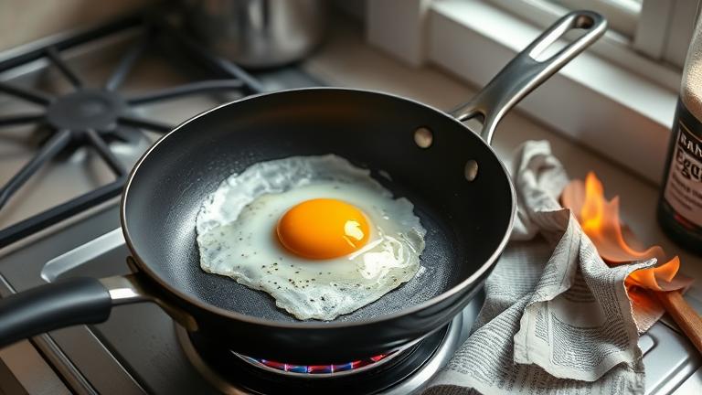 can you fry an egg in newspaper?
