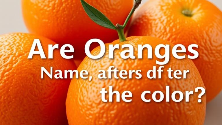 are oranges named after the colour?
