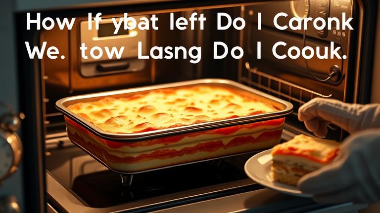 how long do i cook frozen lasagna?