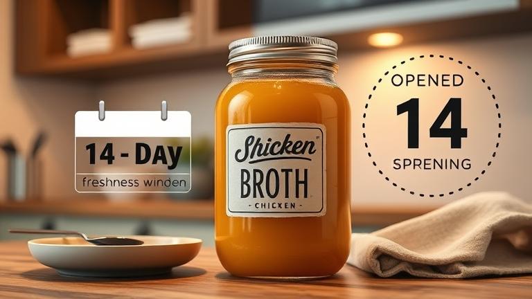 do you have to use chicken broth within 14 days of opening?