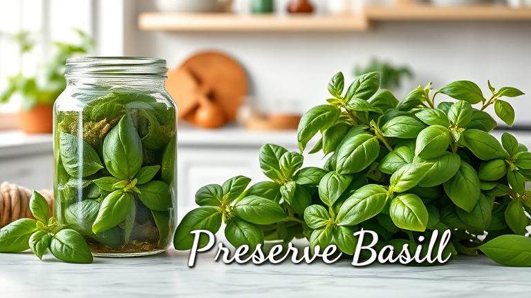 how to preserve basil?