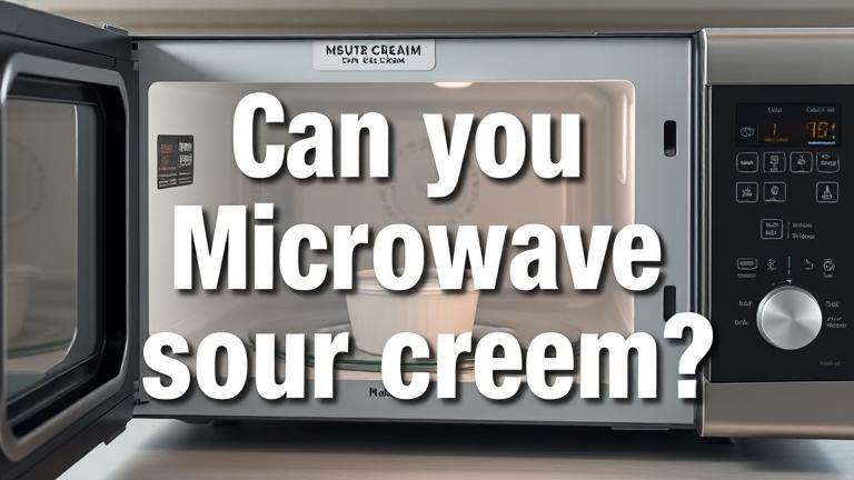 can you microwave sour cream?