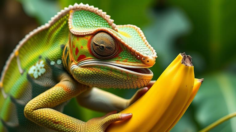 can chameleons eat bananas?