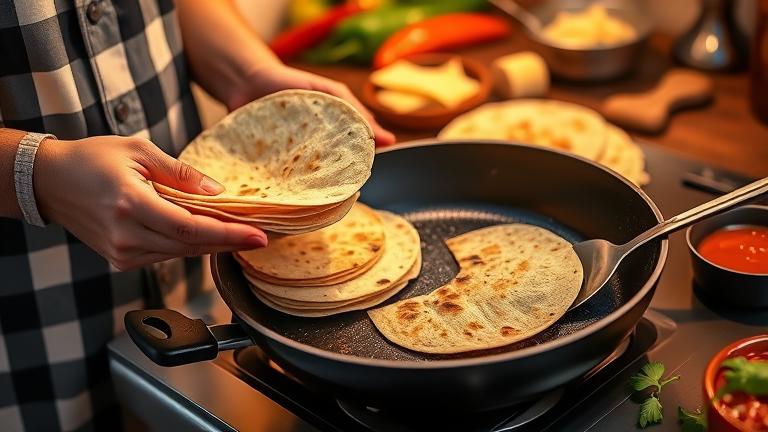 do i have to fry the tortillas for enchiladas?